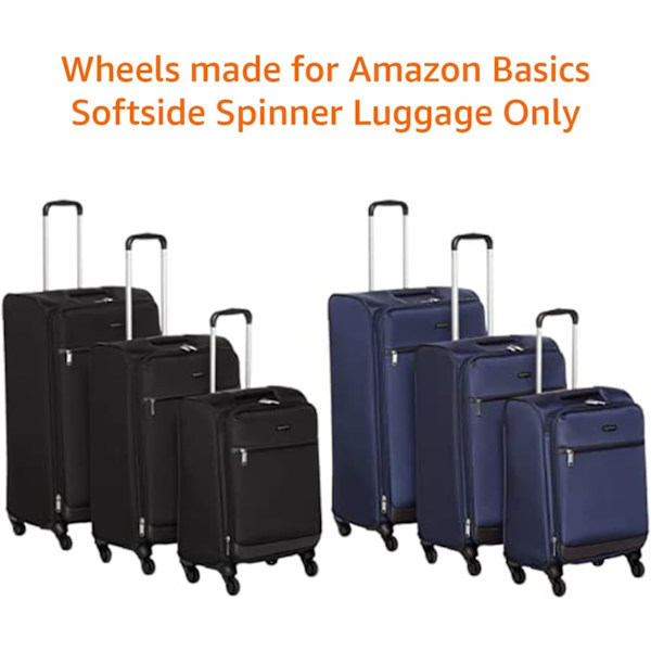 Basics Hjul för resväskor till Amazon Basics Softside Trolleys, Flerfärgad
