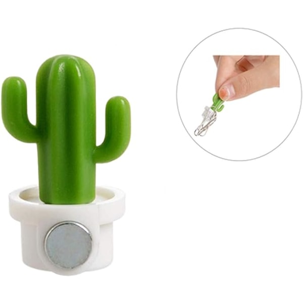 12 stk. kaktusmagneter til personlig bruk, 12 kaktuser. Perfekte dekorative kjøleskapsmagneter for hjemmet, kontoret,