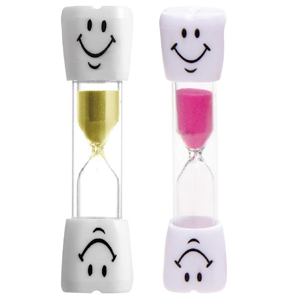 2 st timglas timer sandklocka timglas med leende ansikte sandklocka timglas för barn för lek, matlagning, träning, studier, borstning etc