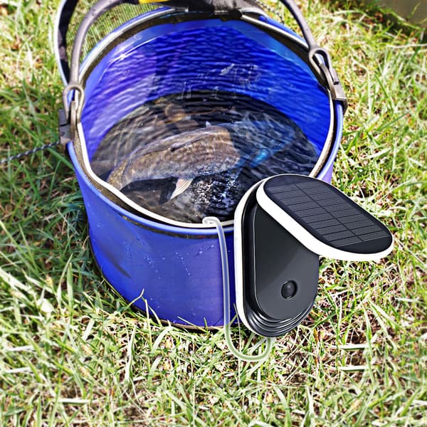 Lutande version av solcellsluftpump, solcellspool dammsyresättare med luftsten för akvarier dammar (bärbar,