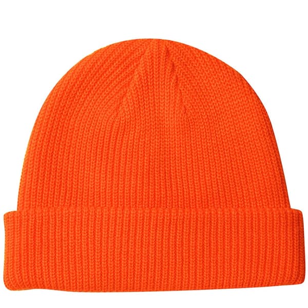 Avslappnad mössa vinter stickad mössa mjuk varm skidmössa unisex
