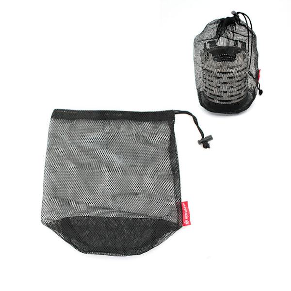 Sort Mesh Taske Nylon Taske Holdbar Mesh Taske med Snøre Lille Rejsetaske Mesh Opbevaringspose til Kosmetik Brusebad Gels Krukke Tennisbold Værktøjer 5 stk/lo