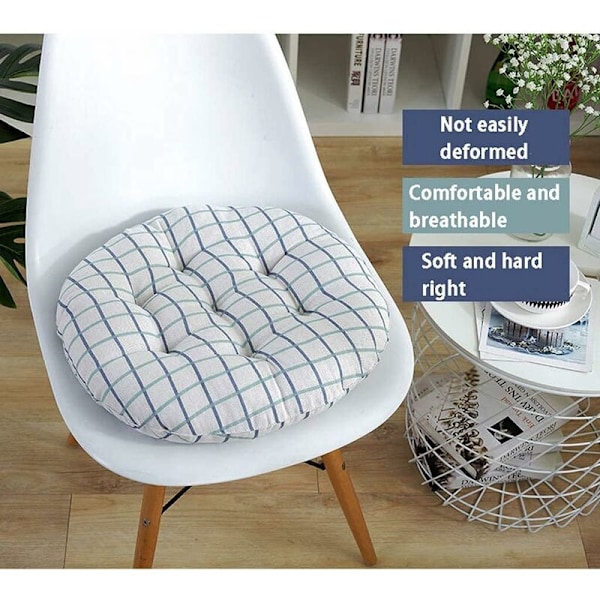 (Blader) Sett med 4 puter for stol stol stol stol pute for uteplass, 40x40cm maison, bil, sofa, skrivebord, tatami dekorasjon