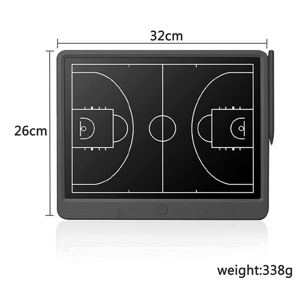 Elektroniska baskettaktiktavlor, baskettränaretavla baskettaktiktavla med markör och LCD-skärm - tränarklippbräda för träning,