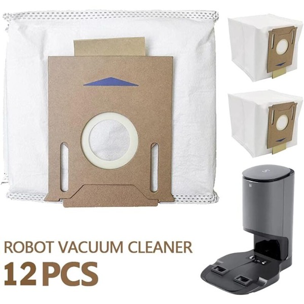 12 pölypussin sarja Ecovacs Deebot N8+ N8 Pro+ N8 Pro Plus T8 T8+ T8 Aivi T8 Aivi+ T8 Max T9+ DX93 DDX96 Yeedi -imureille, liesille ja lisätarvikkeille