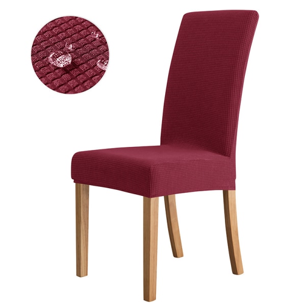 Rödbrun-4 delar stolöverdrag, stretchig cover Modern C