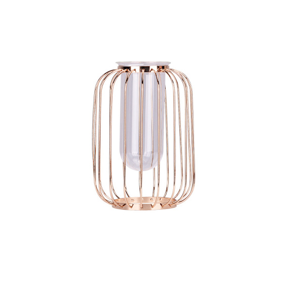 1 stk. Luksus Nordisk Lys Smedejerns Vase (Champagne Guld, Lille)