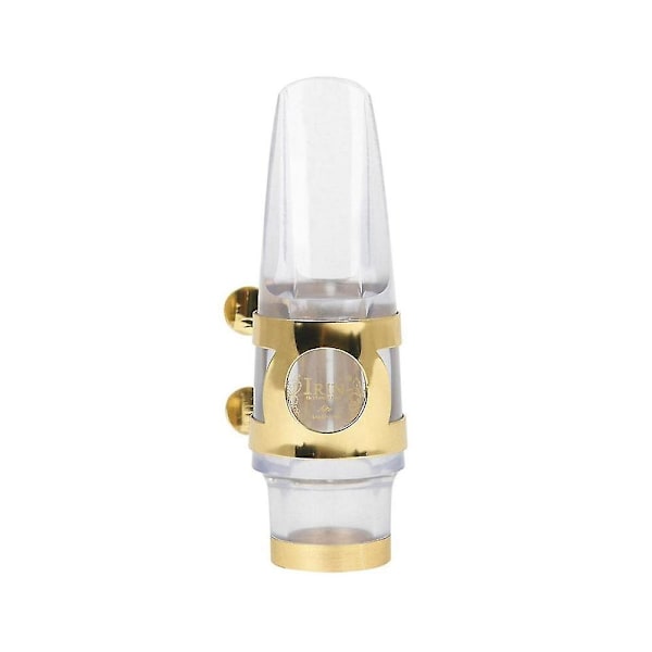 Saxofon Transparent Flöjt Huvud+hatt+klämma Kristall Flöjt Huvud Blåsmunstycke Set Vind Tillbehör