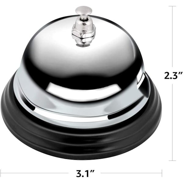 2 metallisen ovikelloa