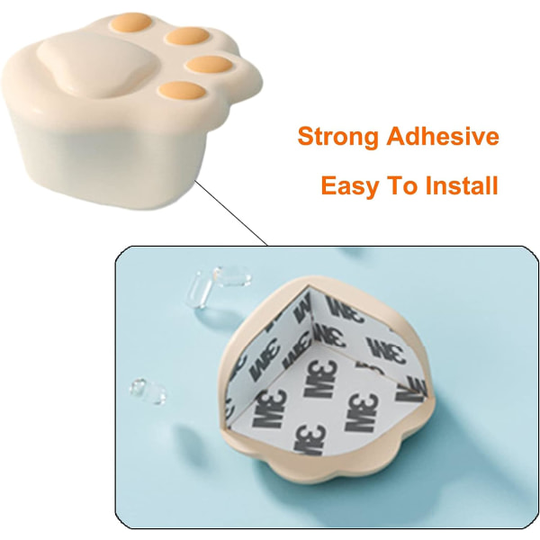 Kattpåtårna Bordhörnsskydd - Silikonskydd för Möbelhörn, Självhäftande, för Spädbarn och Barn