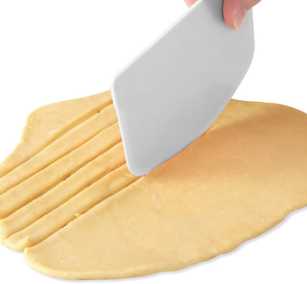 Deigskrape i silikon - Profesjonell deigskrape med skrapekanter for baking