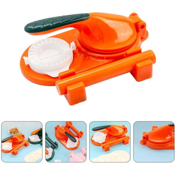 Orange - Dumplingmaskin Dumpling Maker Ravioliform Dumpling Maker Dumplingmaskin Dumpling Formningsmaskin Bakformar Köksredskap