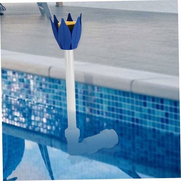 Vægmonteret blomstrende blomster vandfald pool springvand spa jet pool dekoration, blomstformet pool springvand