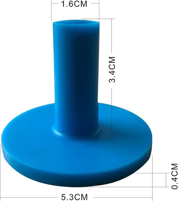 Gummigolf Tee Holder (Blå) 5 Farver Sæt