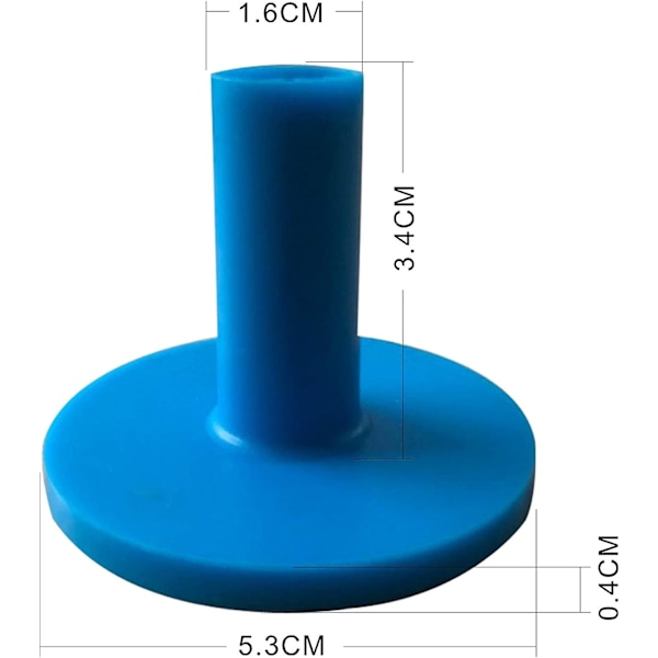Gummigolf Tee Holder (Blå) 5 Farvesæt