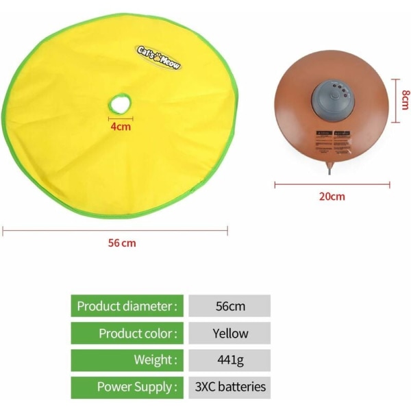 Automatisk kattelegetøj - Interaktivt legetøj til killinger med roterende fangst og bevægelig mus