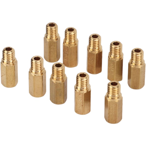 10 stk. metal karburator hoveddyse sæt til Keihin FCR MX, PWK, PWM, PE, PJ 155-178