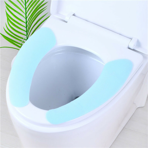 4 paria lämmitettyjä WC-istuimen pehmusteita kylpyhuoneisiin, hellävaraiset ja kannettavat WC-istuimen pehmusteet, pestävät ja uudelleenkäytettävät WC-istuimen pehmusteet, 4 väriä