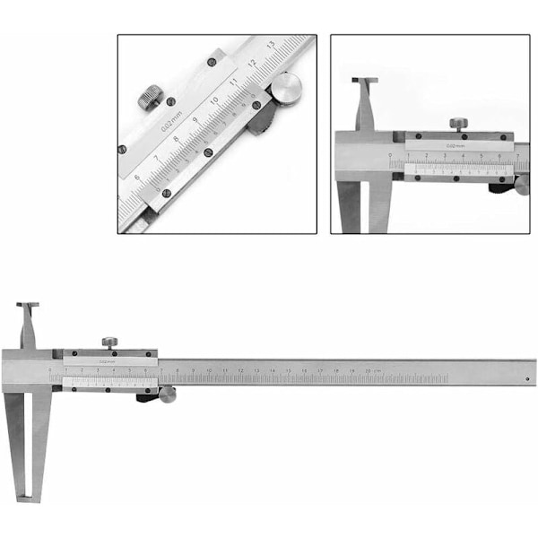 Vernier Skjutmått National Industrial Industriell Dubbel Inre Spår Intern Glid Intern Hylsa Testmätare (9-200mm)
