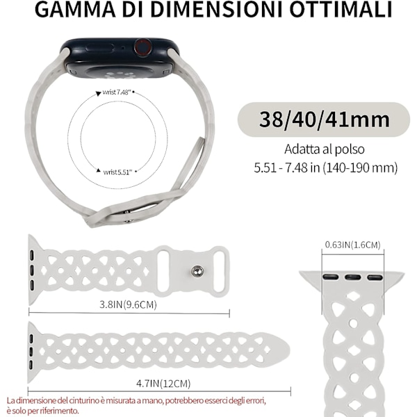 Remme til Apple Watch - 38/40/41mm