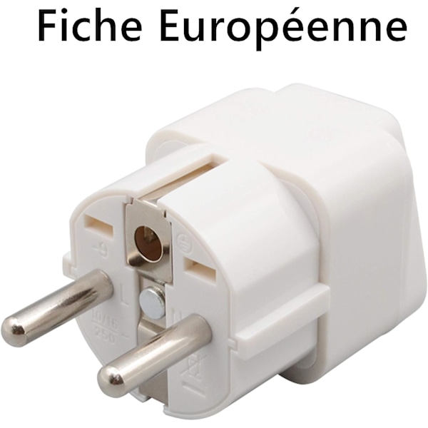 5 x Universal Adapter Converter for å koble alle enheter til den franske pluggen
