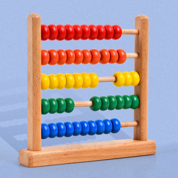 Fem-trins bøge abacus stativ