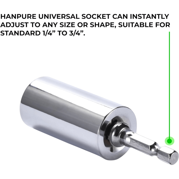 Universal Socket Tool Set - Sock Filler Socket Set - Allsidig Holdeverktøy for Ulike Størrelser og Former av Muttere og Bolter - Bursdag for Menn, Far