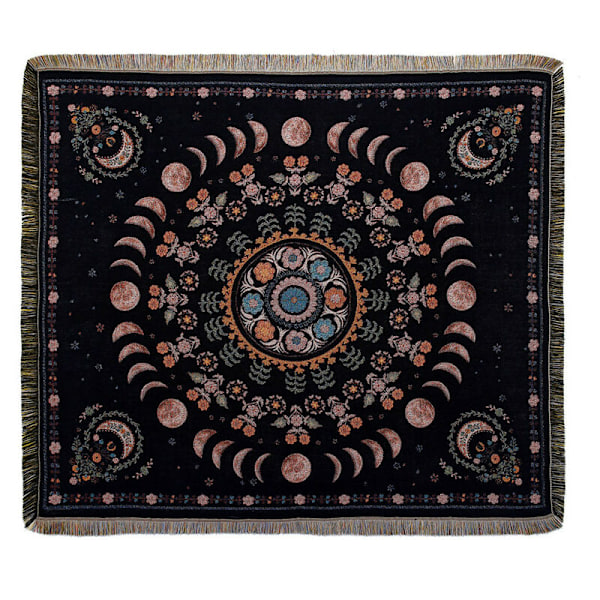 1 stk. 160x130cm Plaid La Lune Tricotée Plaid Dekoreret med Komfortabel Simpel Bøhmisk Stil Beskytter mod kulde til Sofa Sofa Hvile og Lure