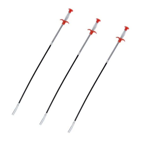 Set med 3 klo-tänger - 60 cm - flexibla och kraftfulla - med gripkrok - fyra klor - vikbara - används ofta för diskbänken, vasken