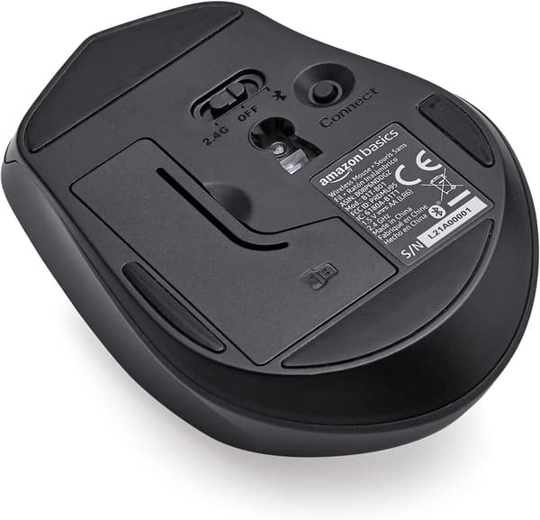2,4 GHz:n langaton ja Bluetooth-hiiripainike – musta