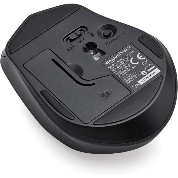 Knapp 2,4 GHz Bluetooth trådlös mus – Svart