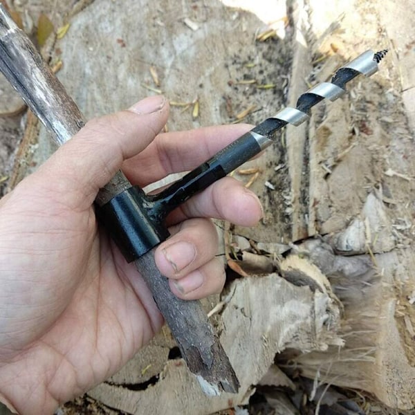 Scotch Eye Multifunktionelt Træbor (6mm/20mm/25mm/30mm) til Bushcraft Camping Håndbor Udendørs Overlevelsesværktøj - 25mm