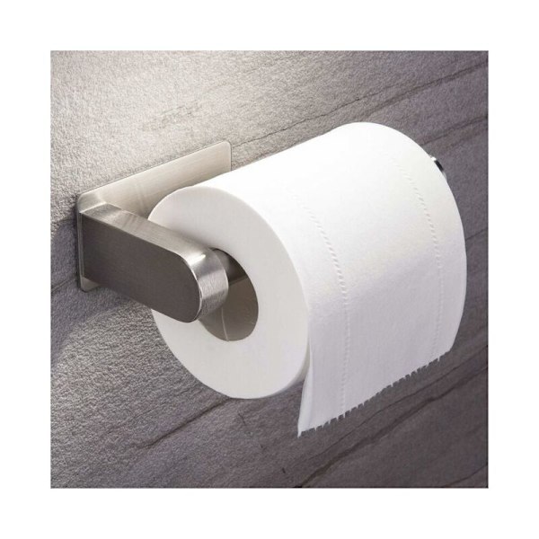 Itseliimautuva WC-paperiteline ilman porausta, seinäpaperituki, WC-rulla ruostumattomasta teräksestä valmistettu pidike