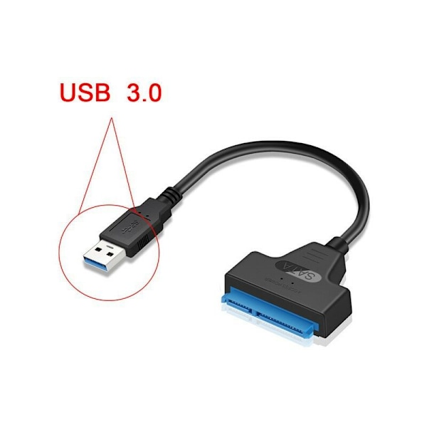 USB till SATA USB-adapterkabel för SSD / HDD 2,5 \", SATA extern omvandlare till USB 3.0 och kabel, USB 3.0-SATA III omvandlare (SATA-USB 3.0 konvertering