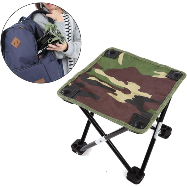 Ultralett bærbar sammenleggbar stol for camping/fiske/vandring/picn
