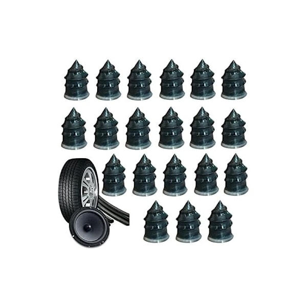 20 kuminaulan sarja auton ja moottoripyörän renkaiden korjaamiseen, koko 6,812,7 cm