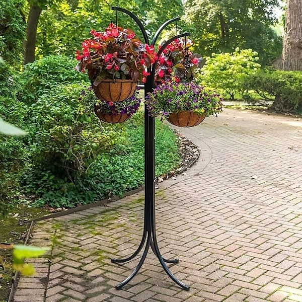 2-pack Naturlig Kokosfiber Blomkrukafoder 35cm Hängande Korg för Blomkrukor Kokosfiber Ersättning för Planteringskärl