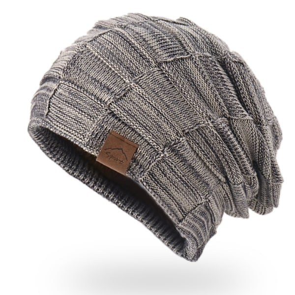 Casual Beanies Mænds Vinterhatte Cool Beanies Mænds Foret Strik Varme Tykke Kranie Strømper Hue…