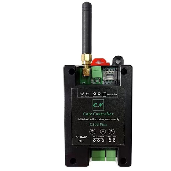 GSM dörröppnare Reläbrytare Reläer/fjärrstopp fjärrkontroll åtkomstdörr trådlös dörr via gratis samtal sms-order