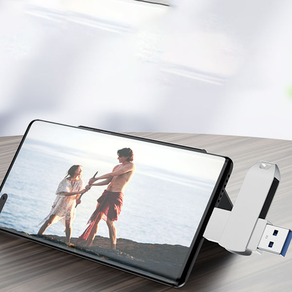 Type-c kaksikäyttöinen USB-muistitikku tietokoneelle ja matkapuhelimelle 256G - suuri kapasiteetti - luova