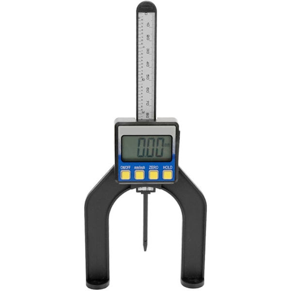 Høy presisjon LCD digitalt display vernier caliper høyde og dybdemåler med måleindikator bunnområde 0-85 mm med magneter