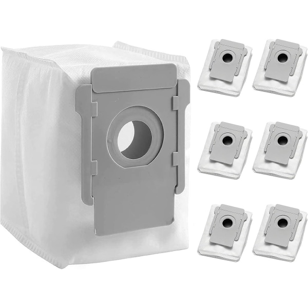 [6 stk] Støvsugerposer Kompatibel med iRobot Roomba - isj Serie Clean Base Automatisk Skitt Avhending Modeller, Tilbehør  Reservedeler for i7 i3 i4 i6 i8 s9 j7