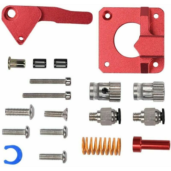 Förbättrad dubbelväxlad extruder för 3D-skrivare, filamentmatning, CR-10 mm, för Ender 3 V2 CR-10S Pro 1.75, enkel anslutning