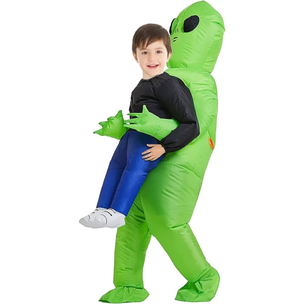 Puhallettava dinosaurusalien puku (lasten versio), alien fancy dre