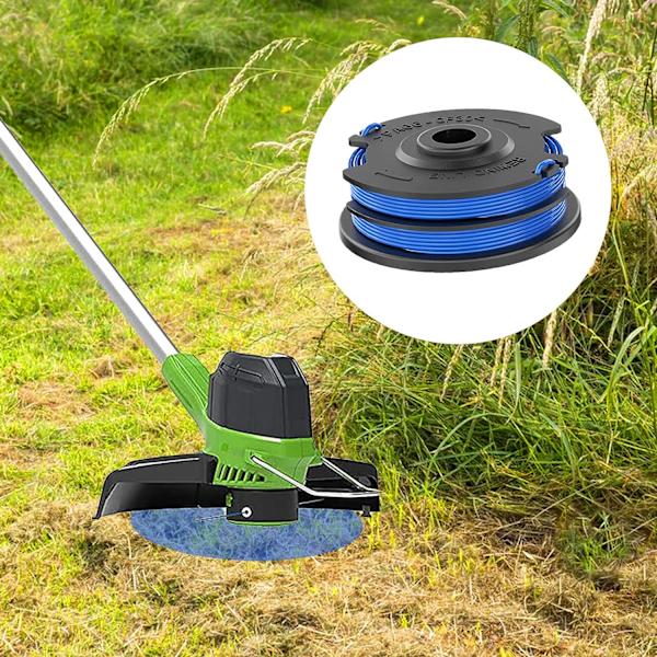 Snørespole til trimmer, 1,65 mm diameter, dobbelt line 8,3 m lang