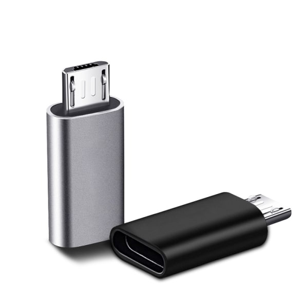 2 delar USB C-adapter, Micro USB till USB C-adapter, USB C till Micr