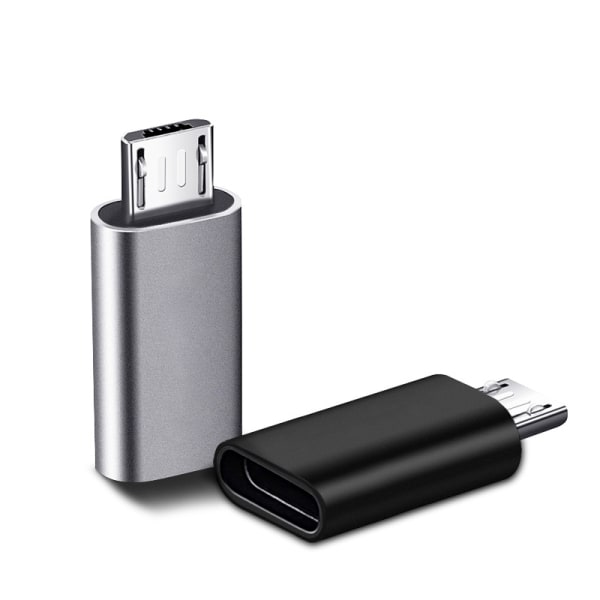 2 stk. USB C-adapter, Micro USB til USB C-adapter, USB C til Micr