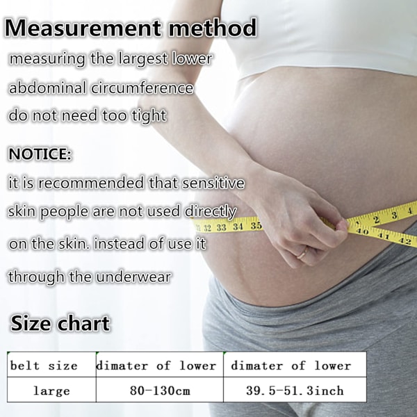 Maternitybälte, graviditetsbälte, bekvämt stöd för rygg och bäcken efter förlossningen - justerbar midjetränare för kvinnor (svart)