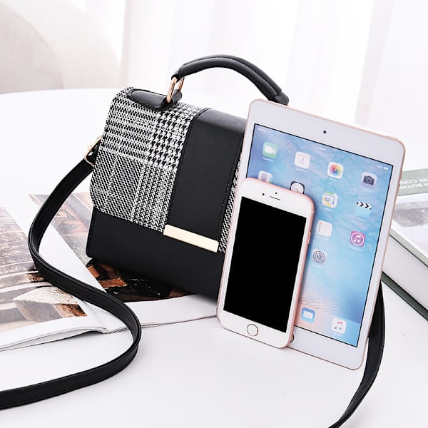 Fashion Damväska Läder Mode Handväska PU Axelväska Liten Flik Crossbody Väska Dam Crossbody Väska Specialpris, svart