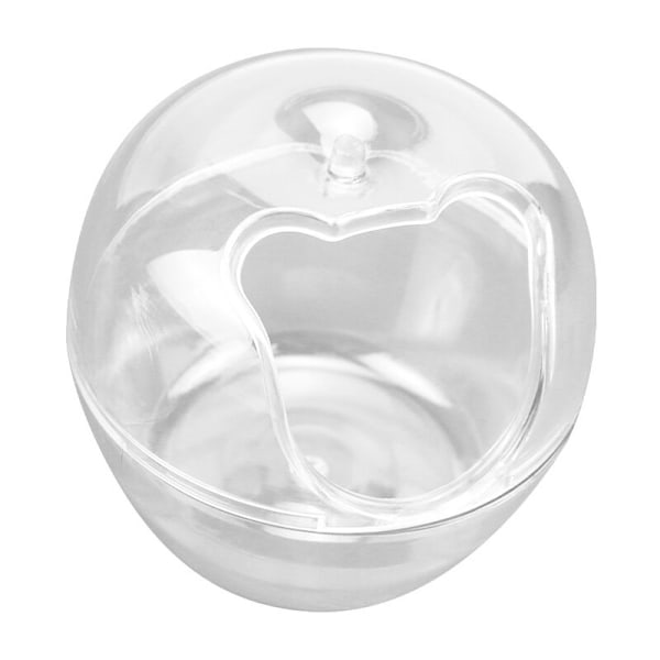 Liten djursandlåda - transparent dammbadsbehållare för hamstrar, möss, gerbiler, smakprov, syrisk björn - transparent habitatdekor (liten,